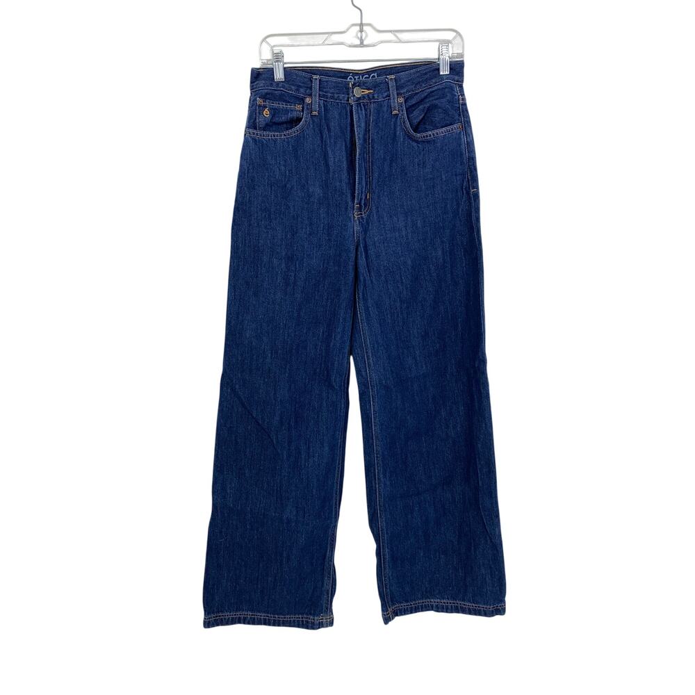 Etica Devon Wide Leg Jeans Womens Size 27 Medium Wash Denim